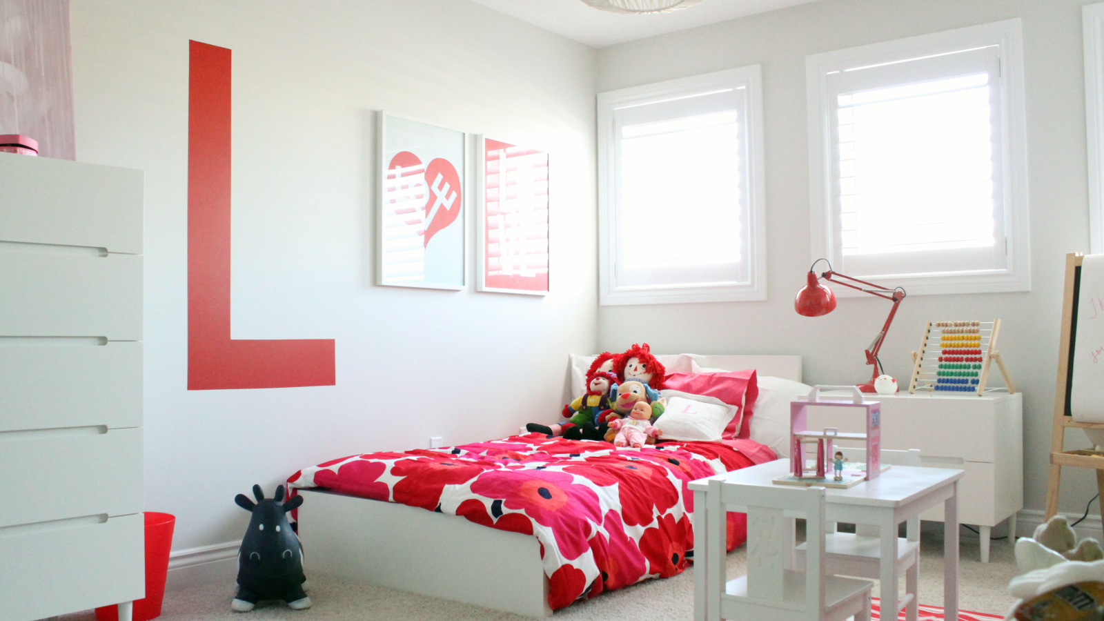 Красные тона в детской