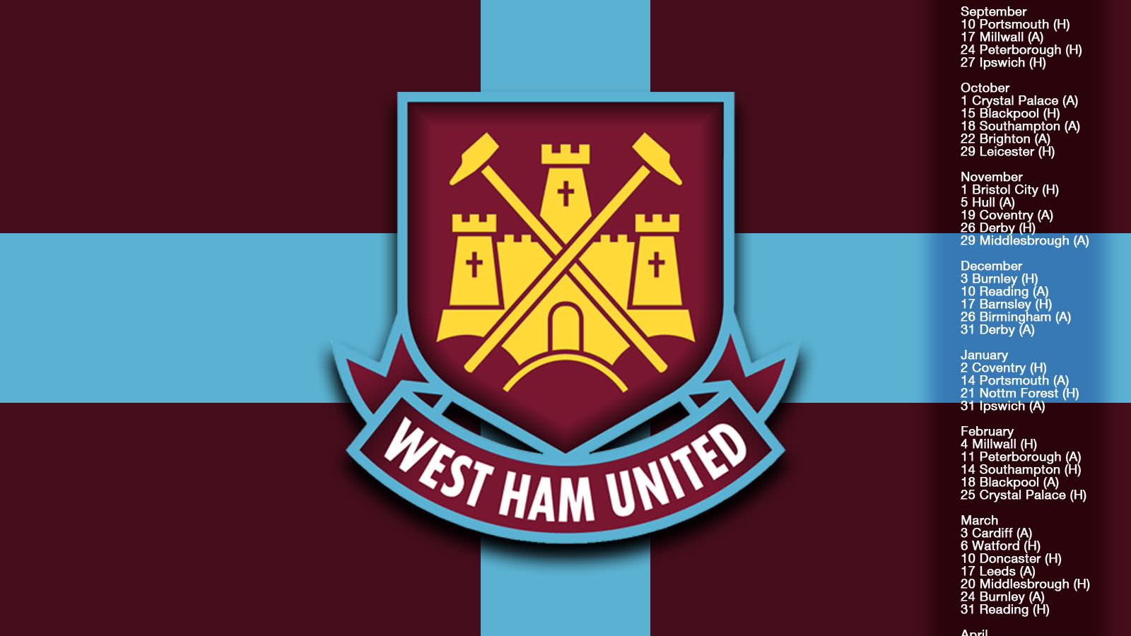 Возлюбленная футбольный клуб Англии Вест Хэм Юнайтед