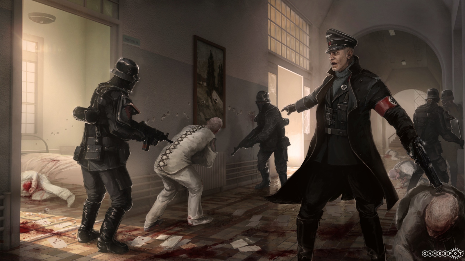 Сцена в игре Wolfenstein the new order