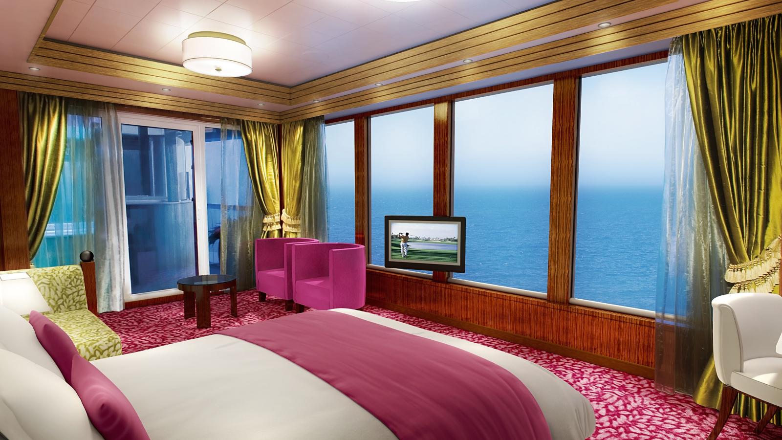 Розовая спальня