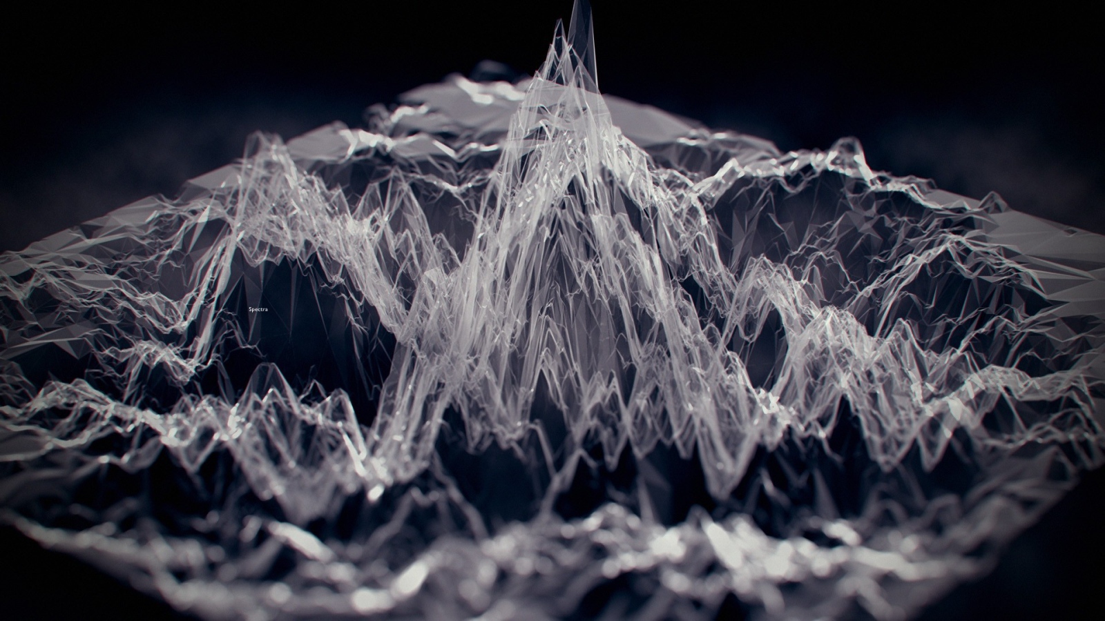 3Д модель горной местности