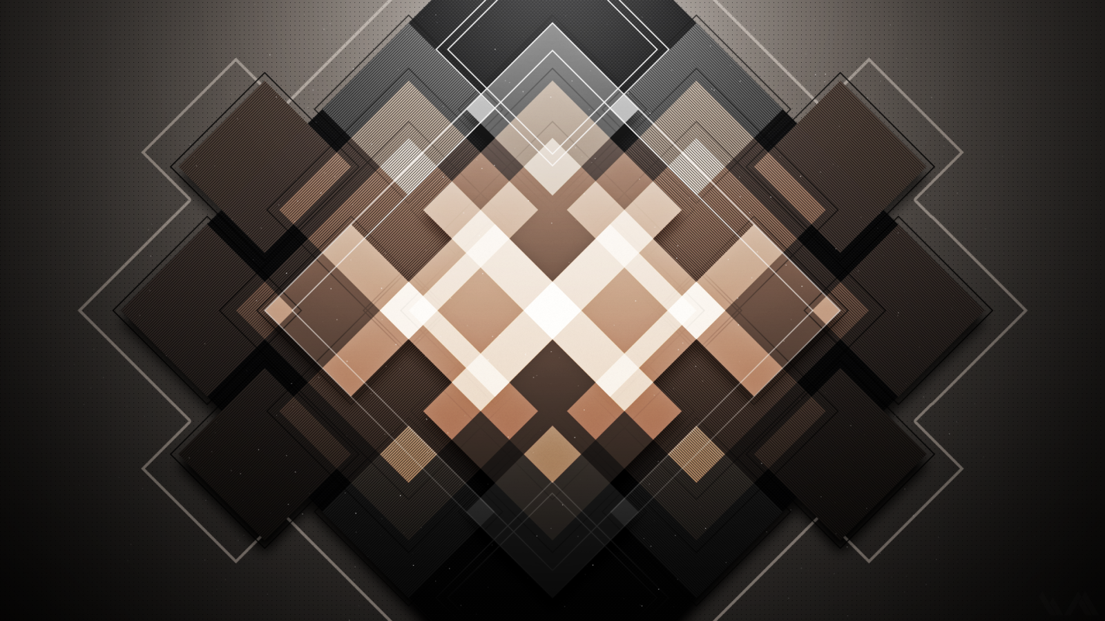 Абстрактные коричневые квадраты