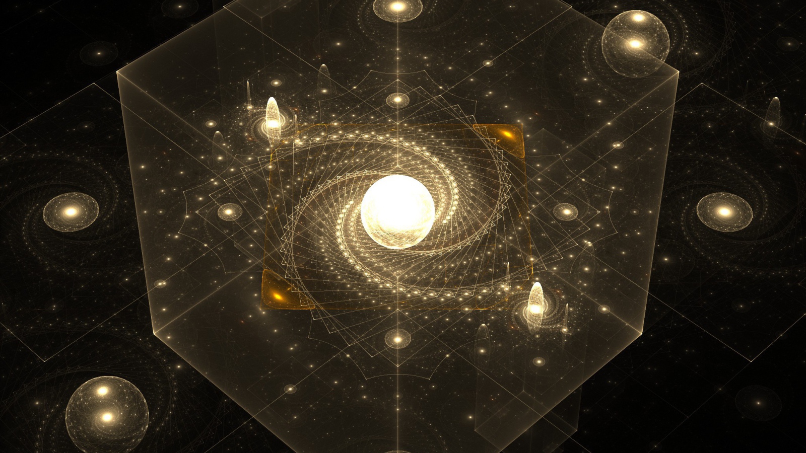 Галактика в прозрачном кубе