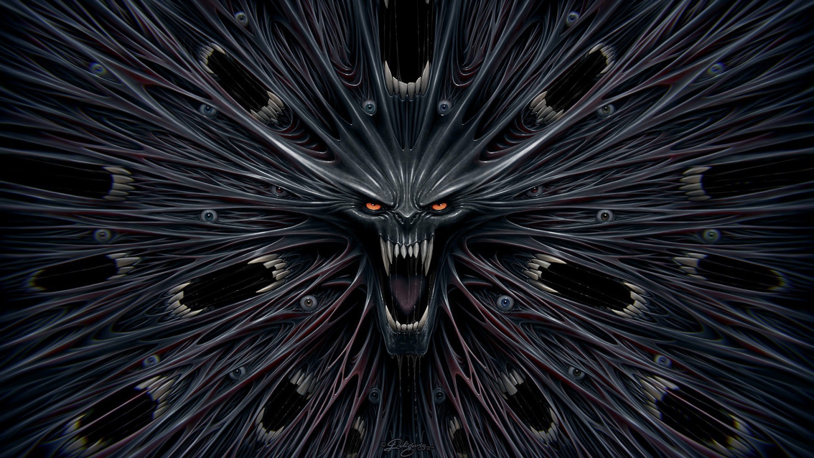 Симметричный фантастический монстр