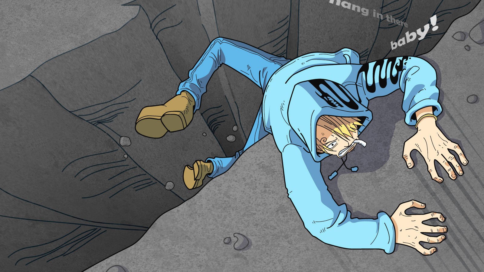 Герой аниме Большой куш на краю пропасти