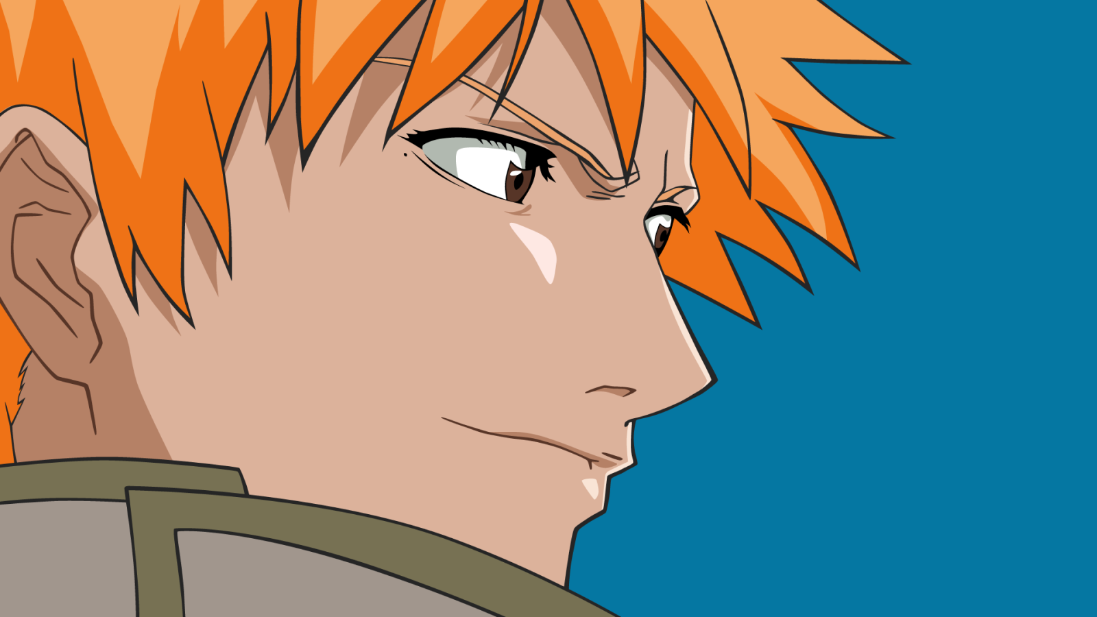 Персонаж аниме с оранжевыми волосами