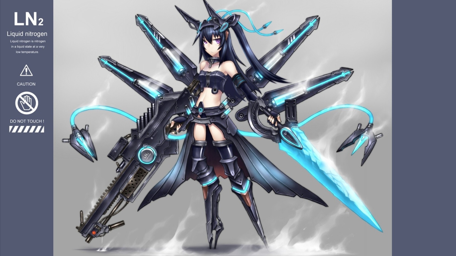 Голубой робот Gia Anime