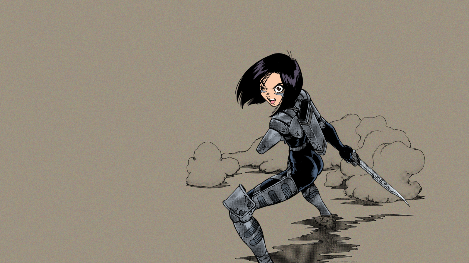 Девушка из аниме Battle Angel Alita