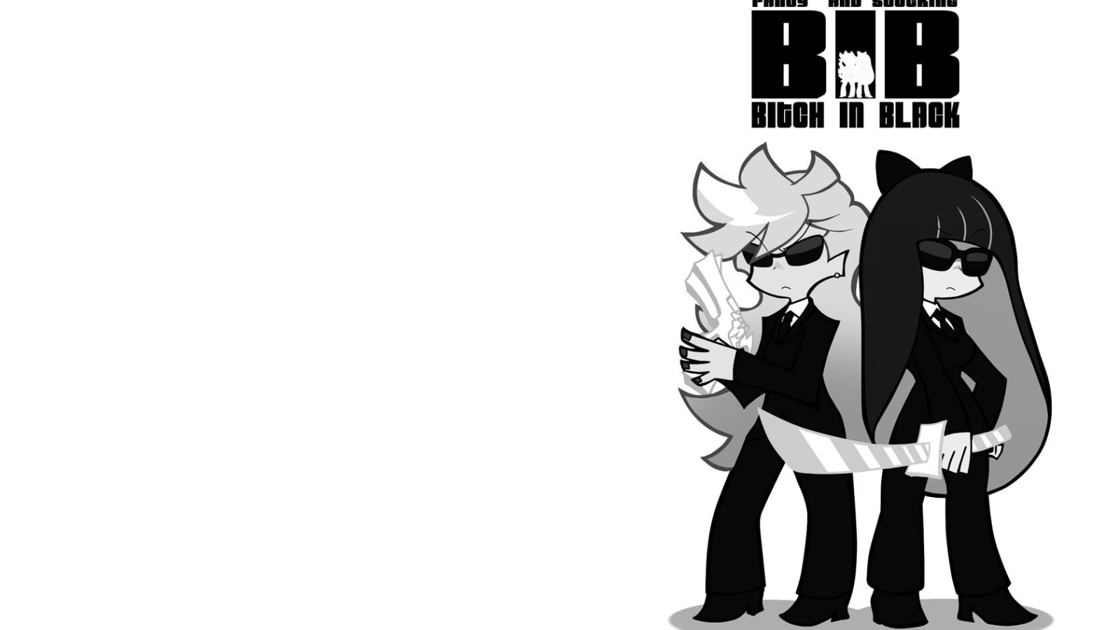 Девушки в черном из аниме Anarchy Panty