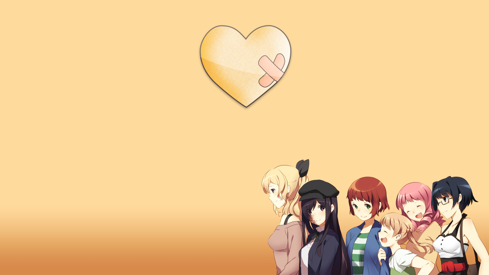 Сердце с заплаткой в аниме Девушки-инвалиды