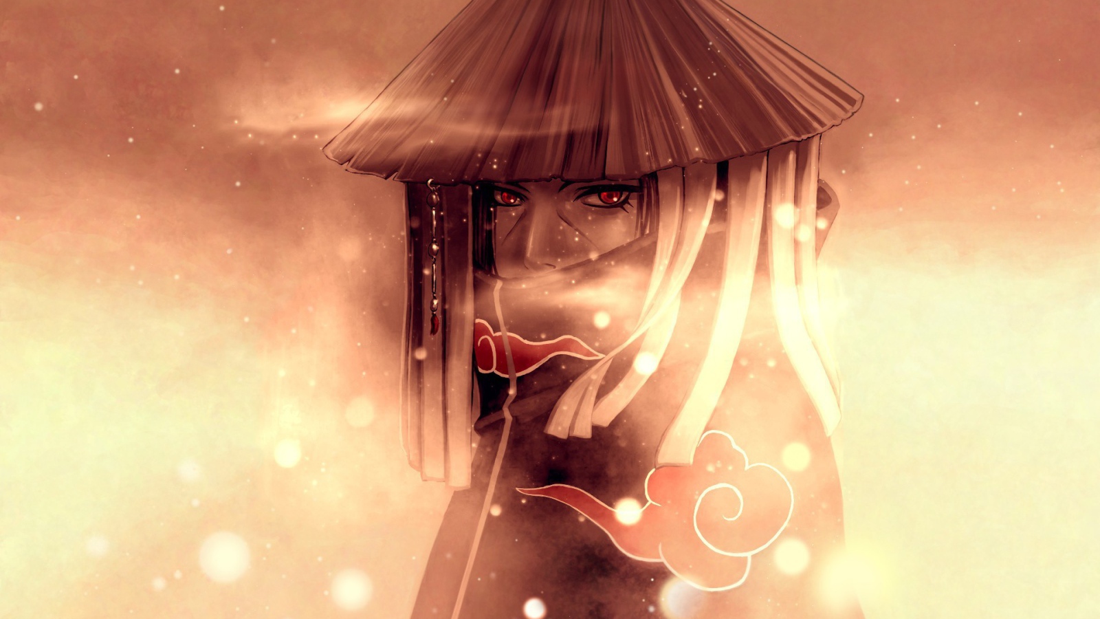 Герой аниме Uchiha Itachi в шляпе