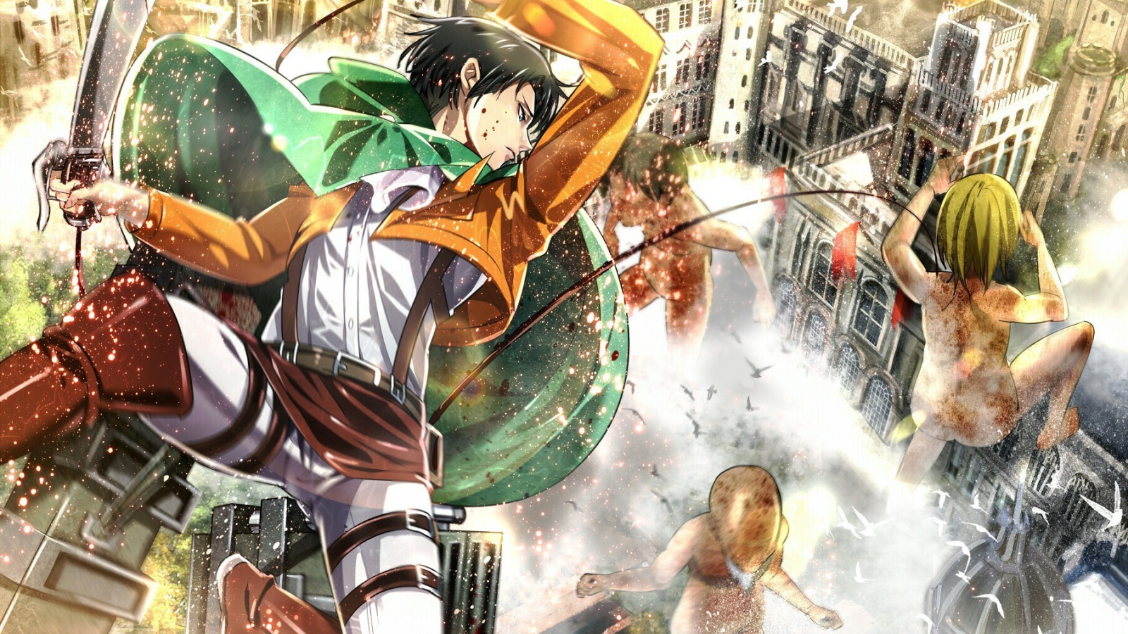 Персонаж Леви из аниме Shingeki no Kyojin