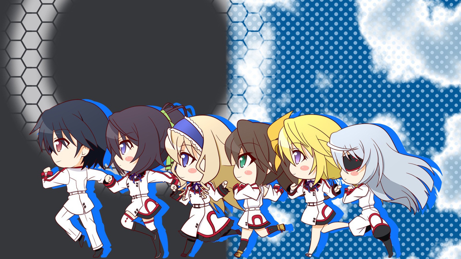 Бегущие персонажи аниме Бесконечные небеса