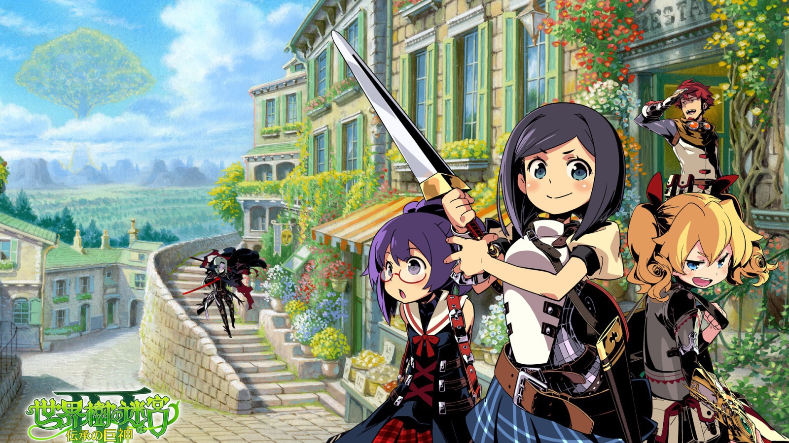 Школьница с мечом, аниме девушки