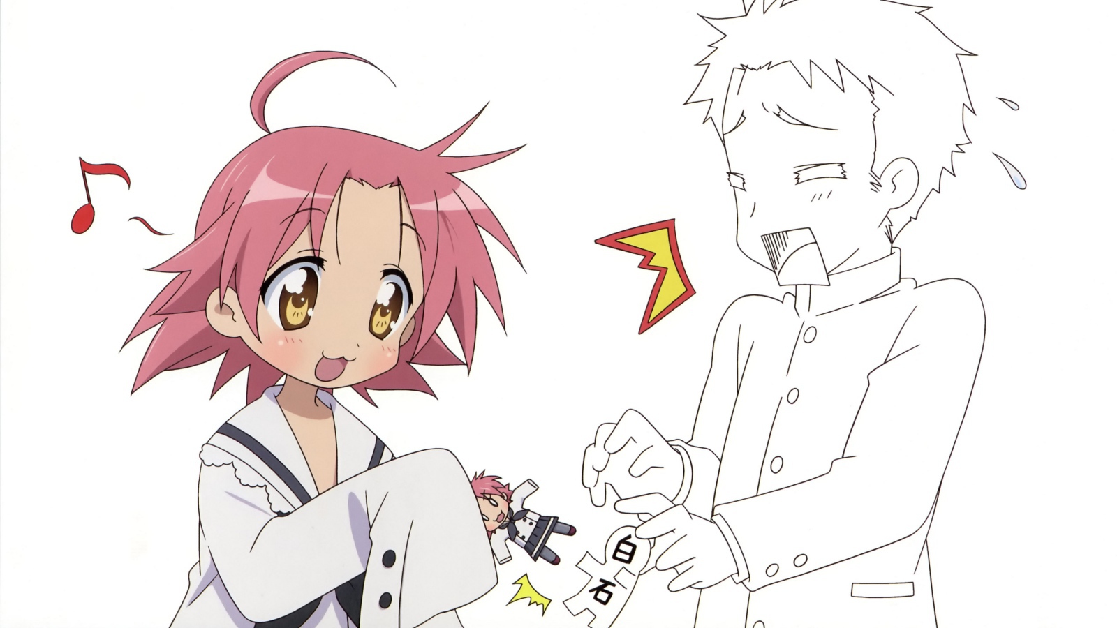 Эскиз рисунка аниме