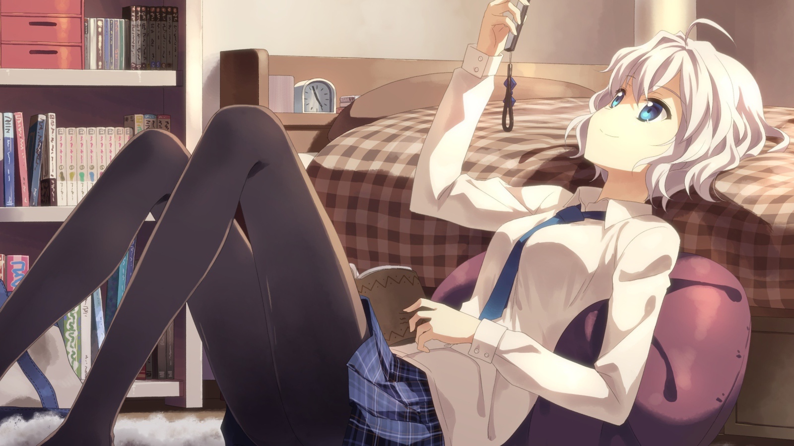 Тацуя Юкки в своей комнате, аниме