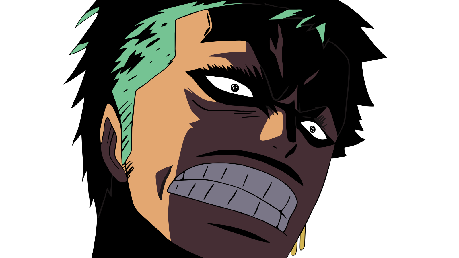 Зубы персонажа аниме Большой куш