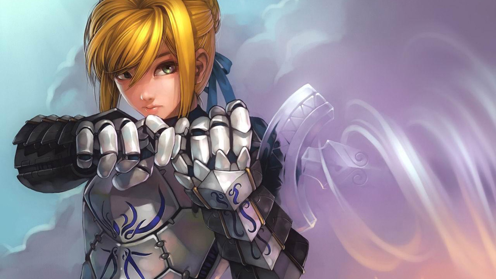 Девушка в доспехах, аниме Ночь прибытия