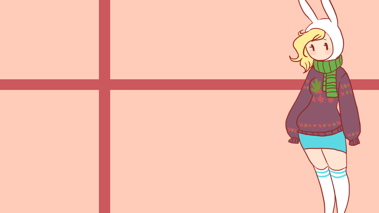 Девушка в шапке кролика в аниме