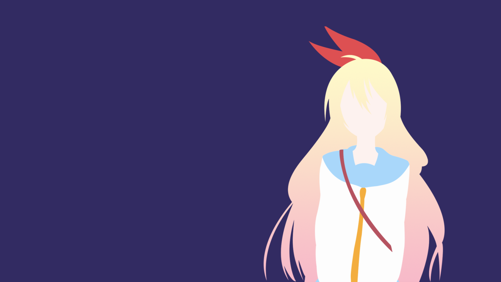 Девушка на синем фоне, аниме Притворная любовь