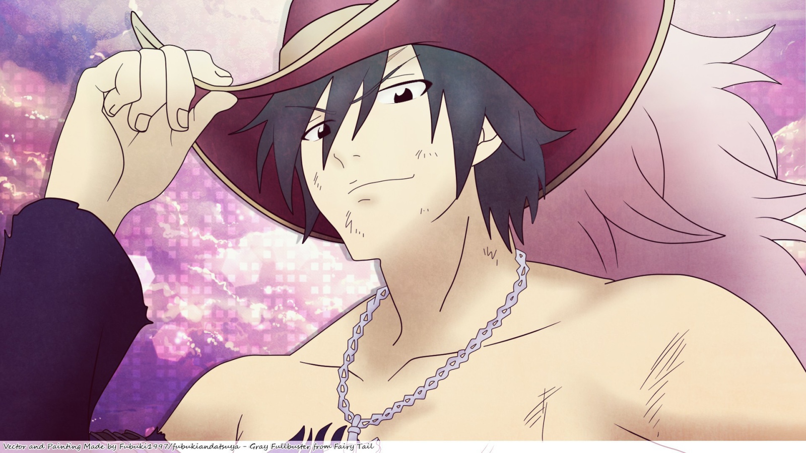 Парень в шляпе из аниме Сказка о хвосте феи