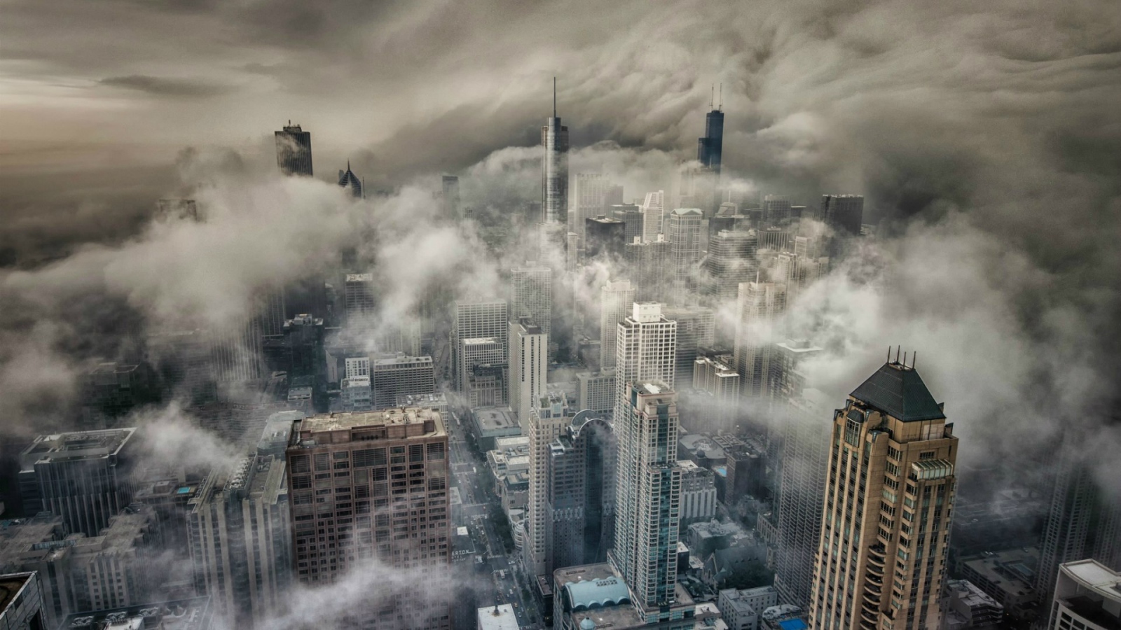 Чикаго в густом тумане