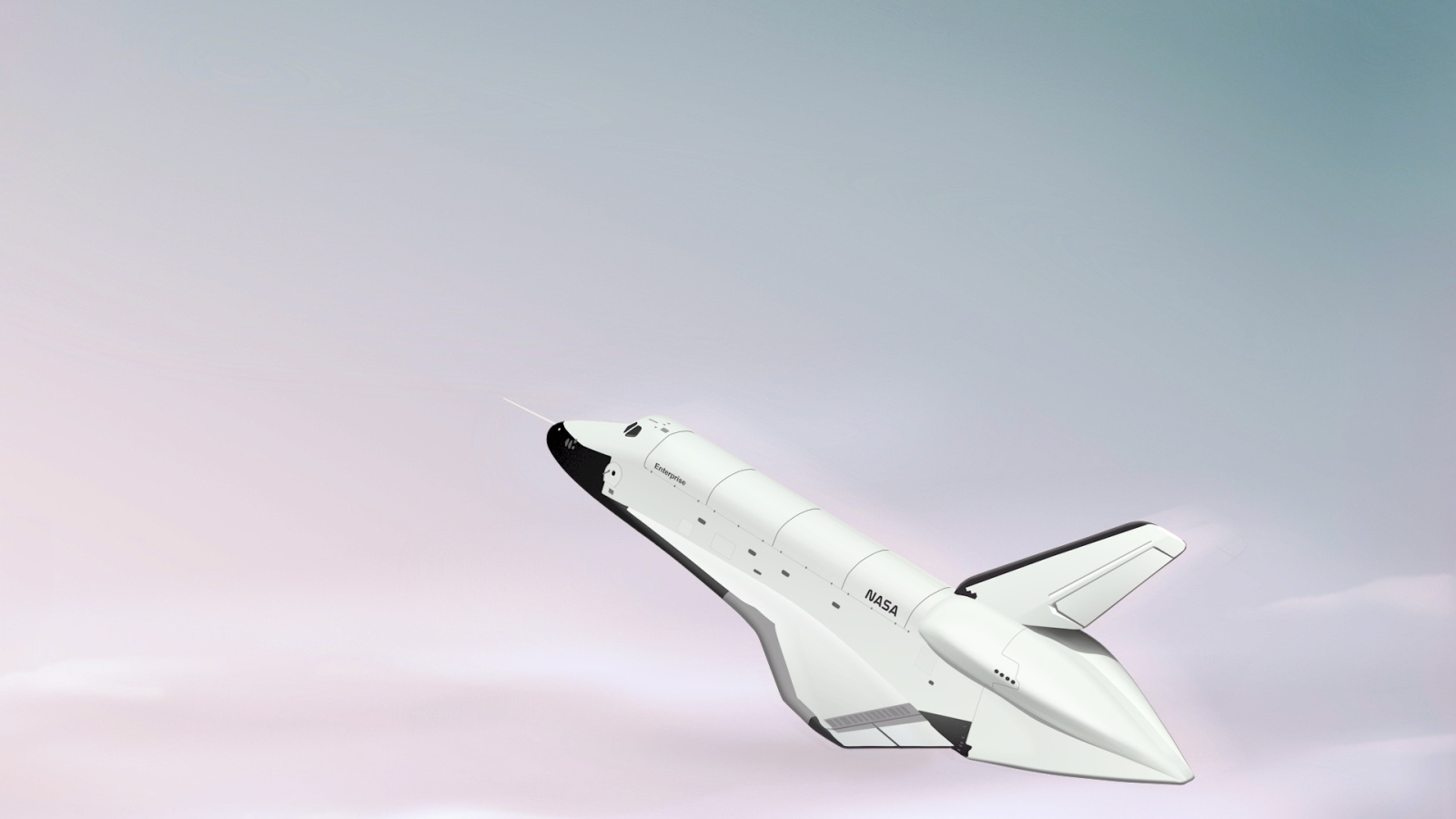 Шаттл над облаками