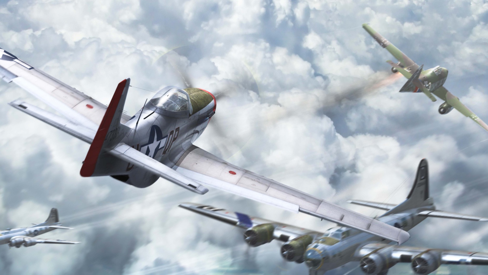 Самолет Джет Хунтер в бою