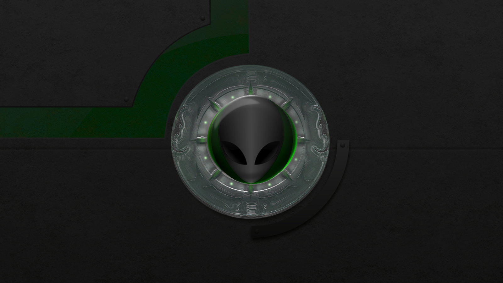 Лицо инопланетянина, серый фон