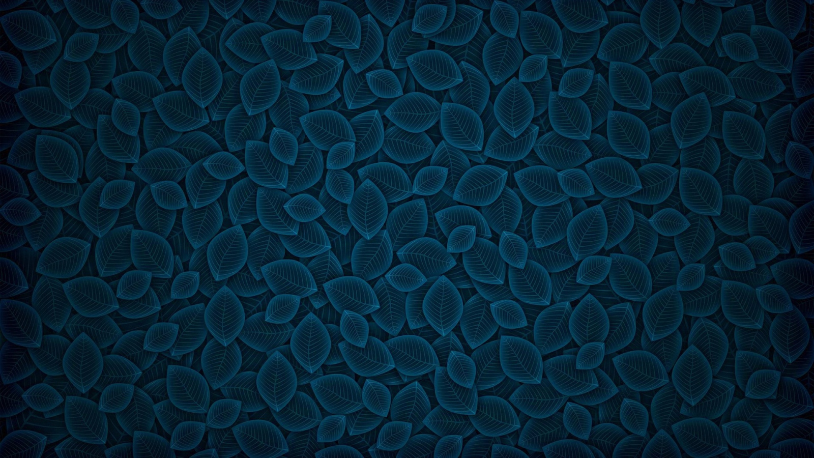 Фон из синих листьев