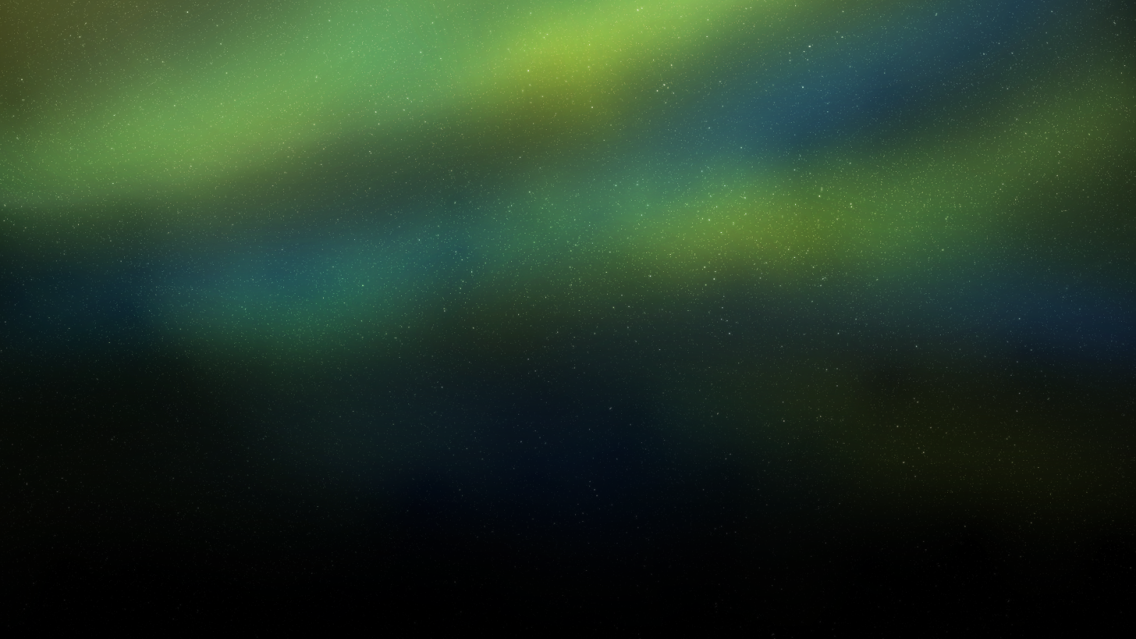 Сине зеленый фон звездного неба