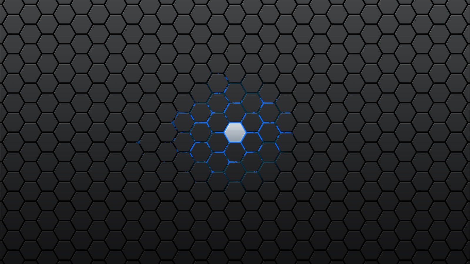 Голубая ячейка в черной структуре