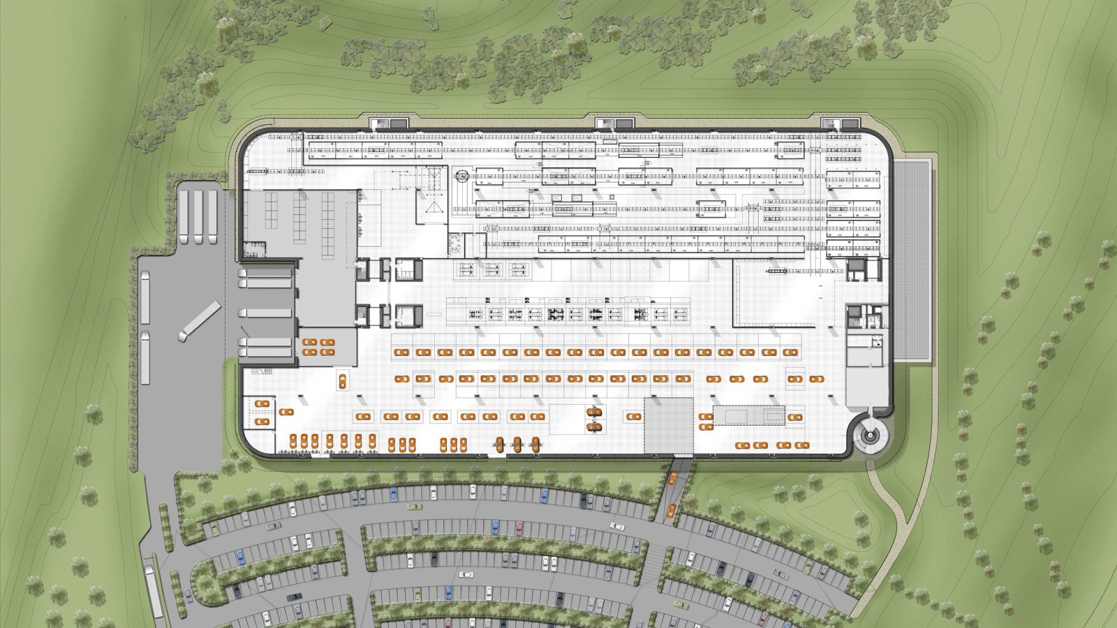Рабочий чертеж фабрики