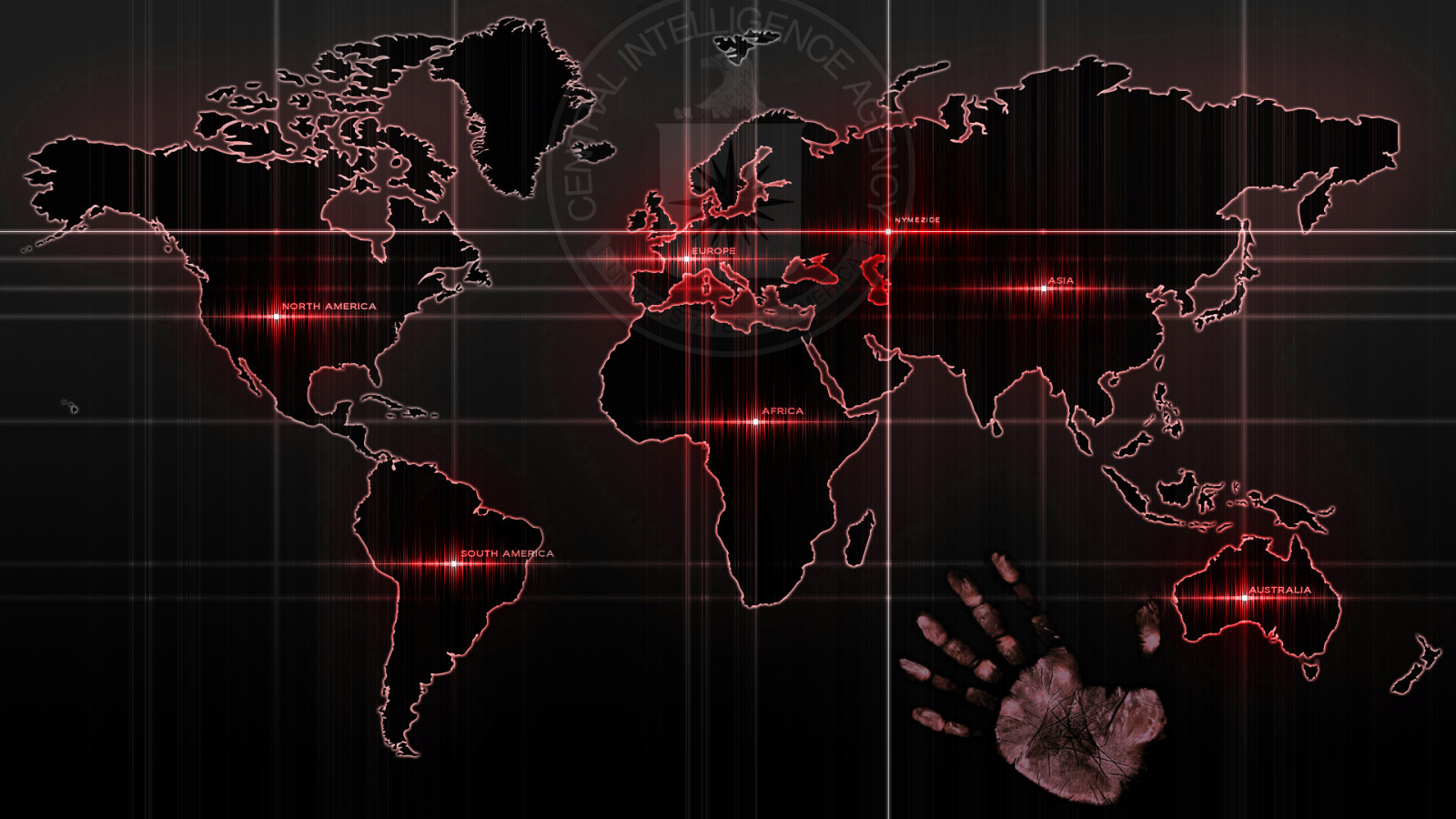 Карта мира ЦРУ