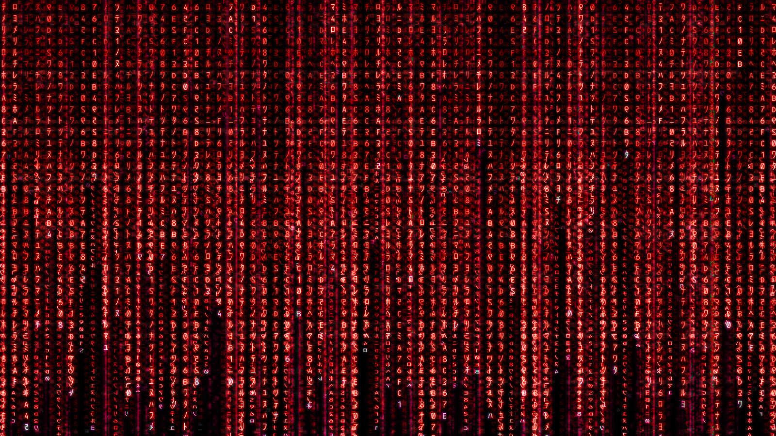 Код Матрицы, красный цвет