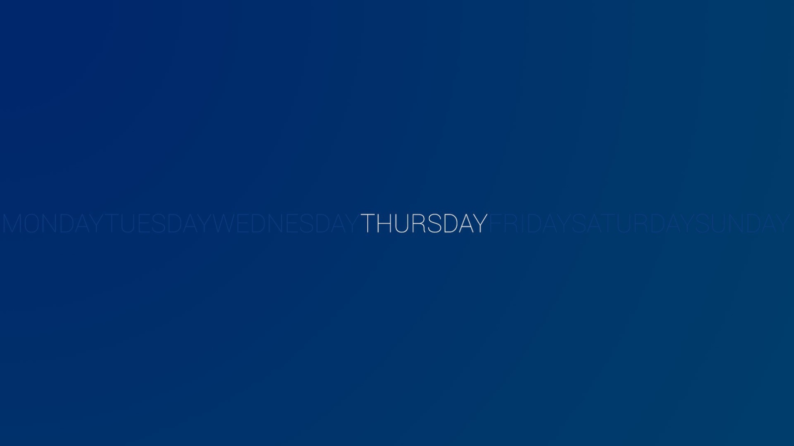 День недели четверг