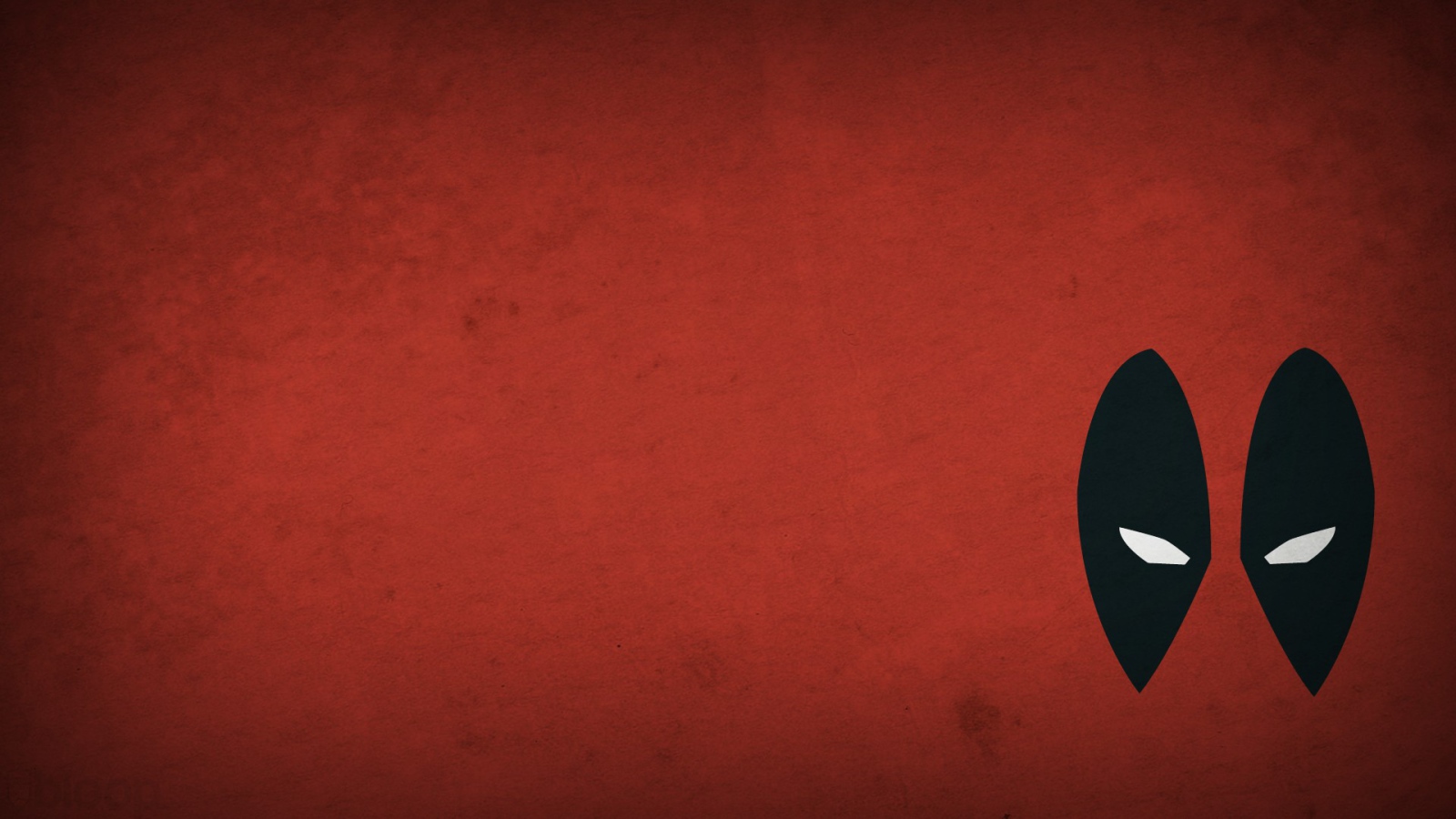 Глаза Дэдпула, красный фон