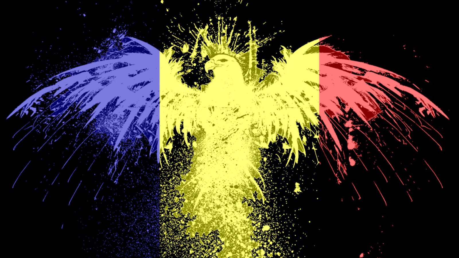 Орел на черном фоне, Румыния