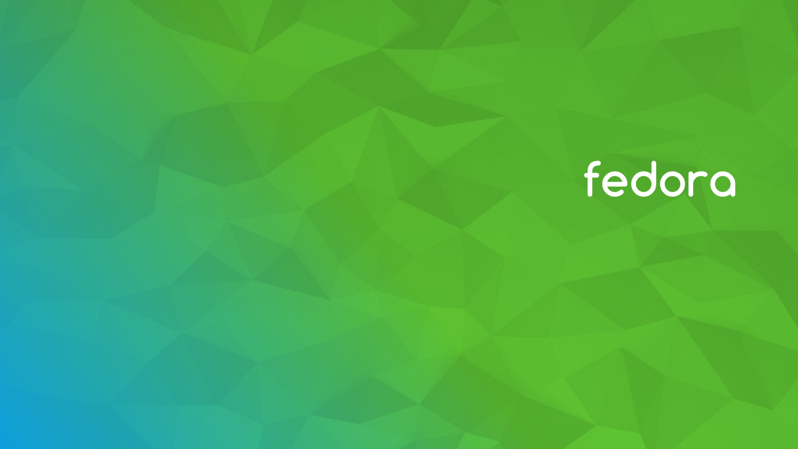 Зеленый фон Fedora