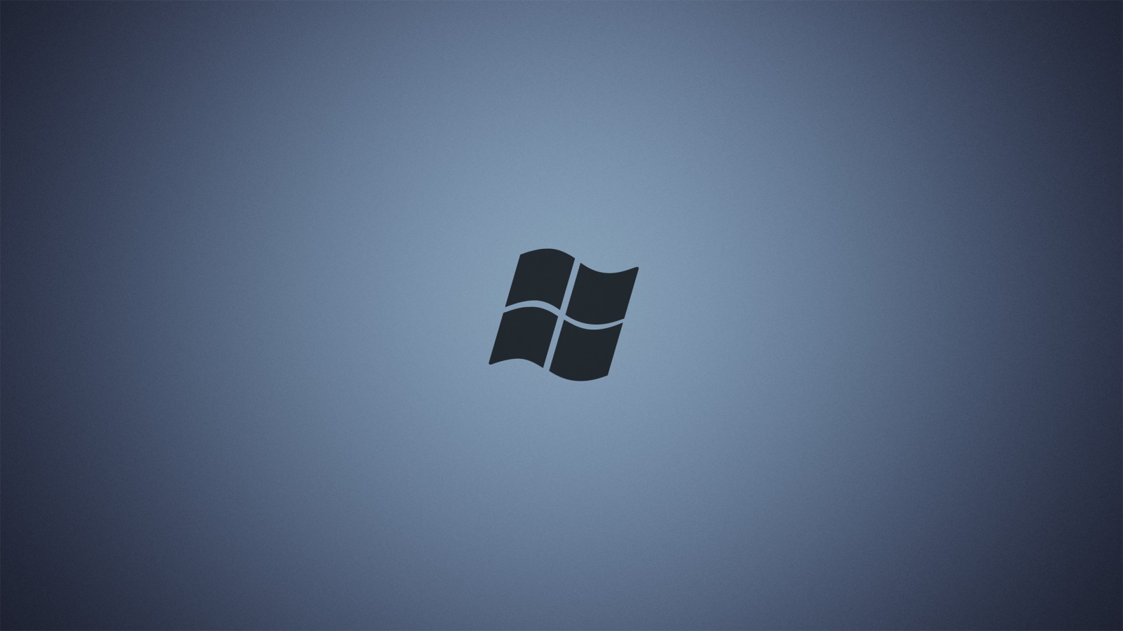 Серый логотип Майкрософт, сине-серый фон