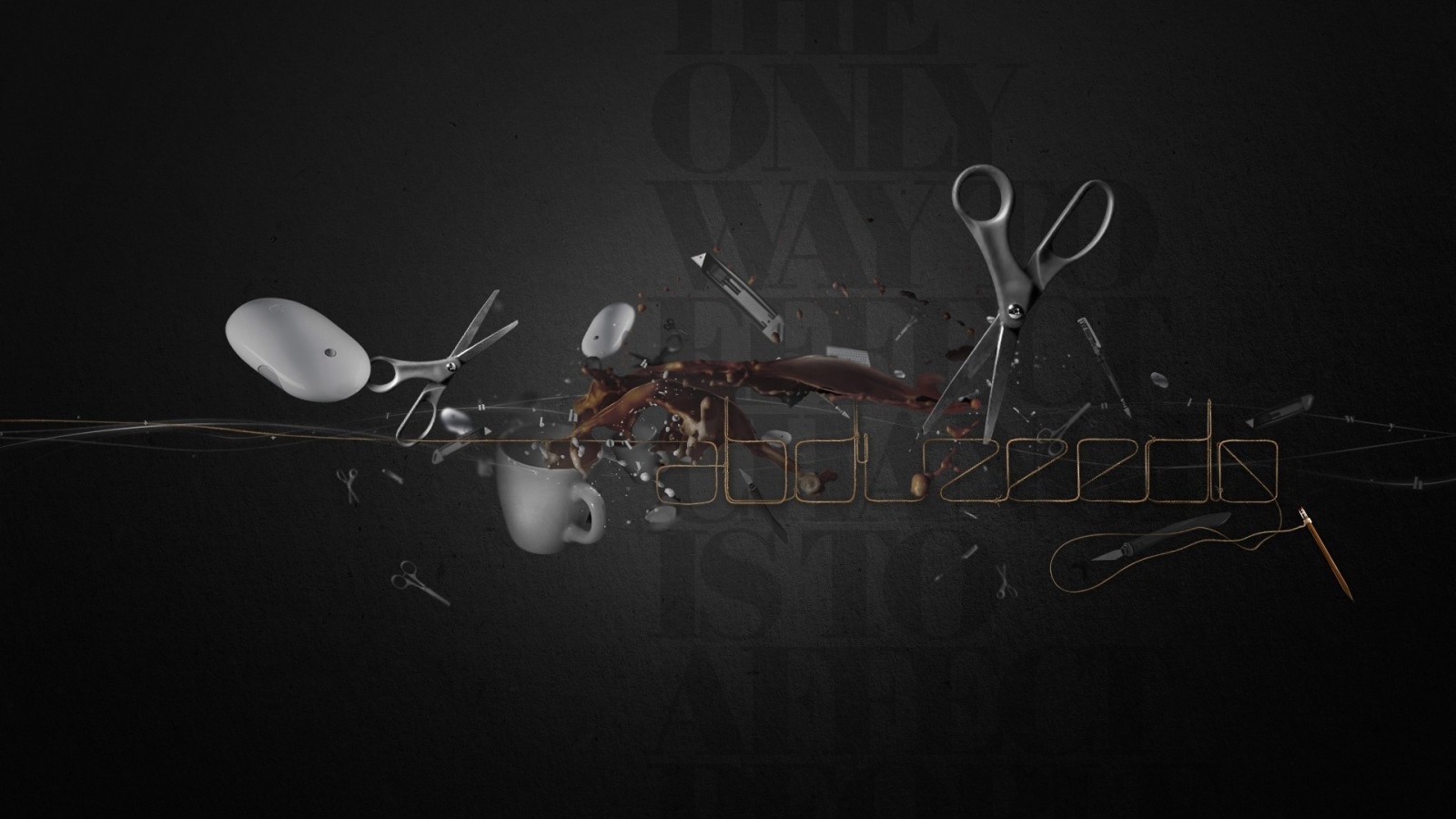 Бытовые инструменты, серый фон