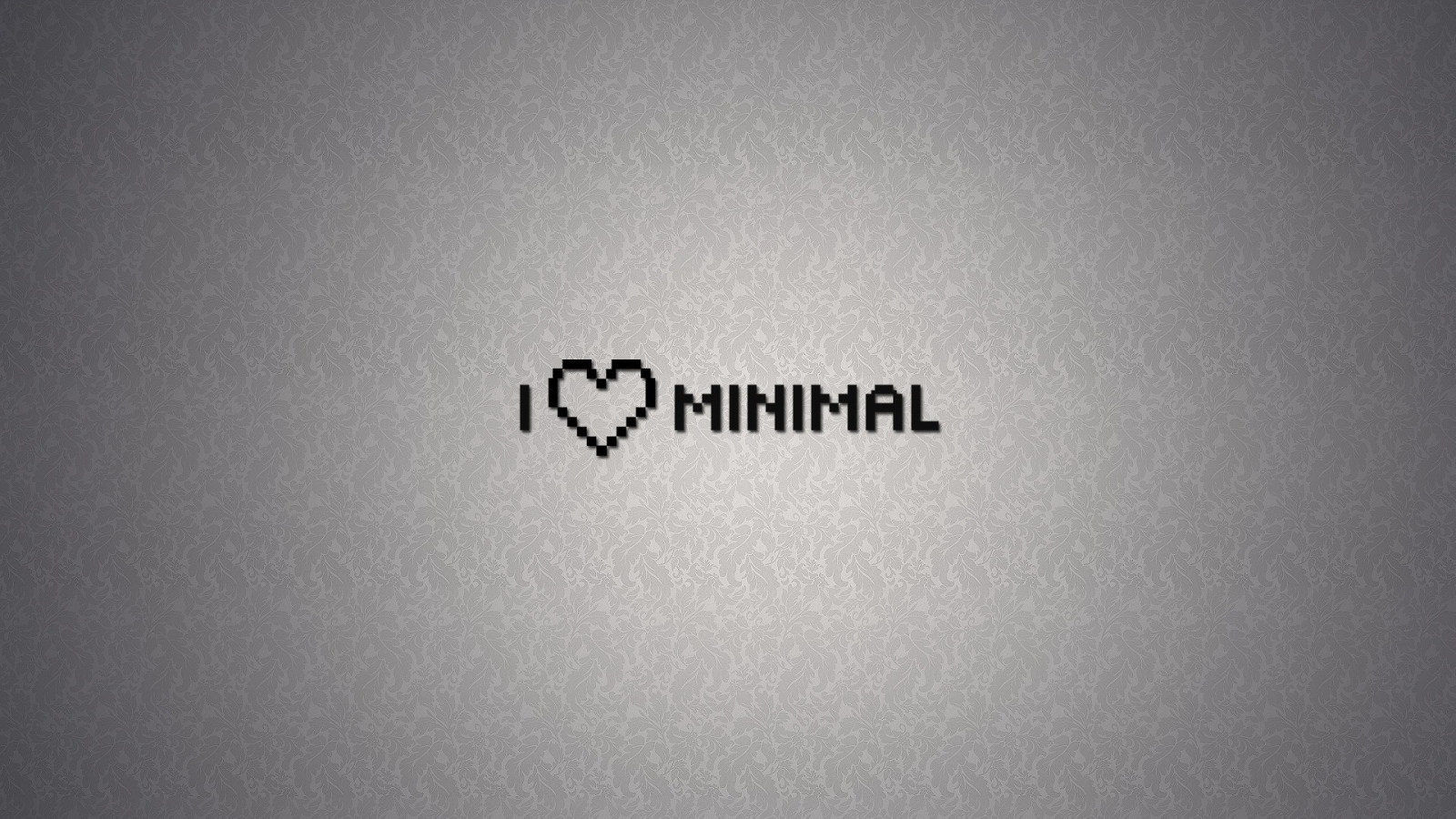 Мне нравится минимализм, серый фон