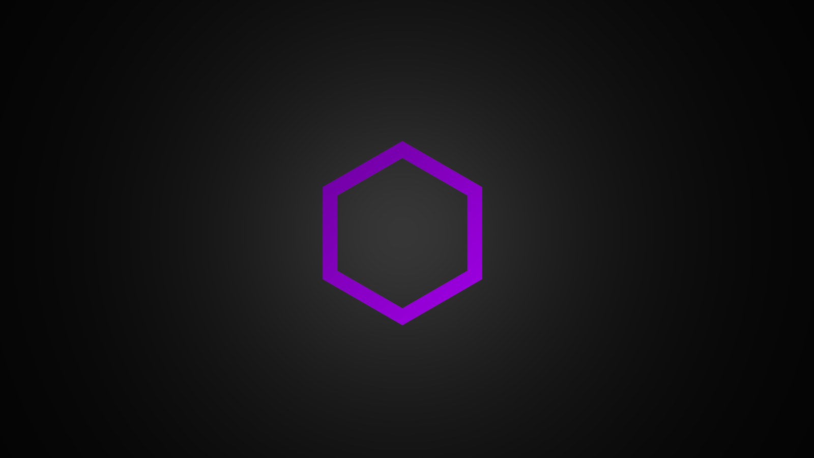 Сиреневый шестиугольник на сером фоне
