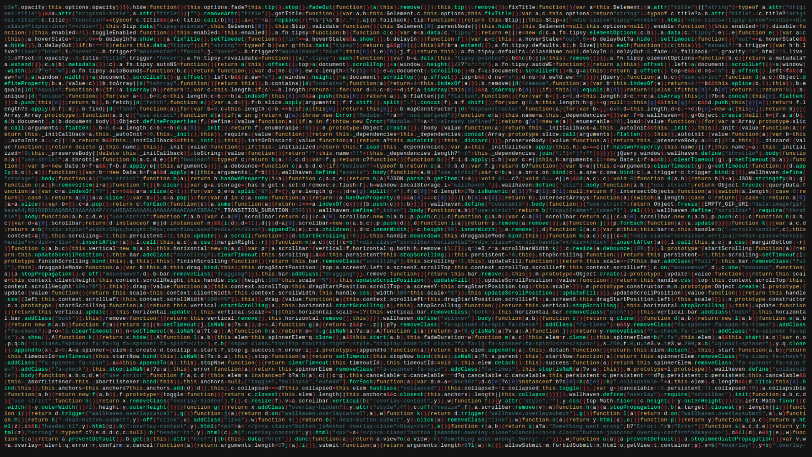 Код программы, фон