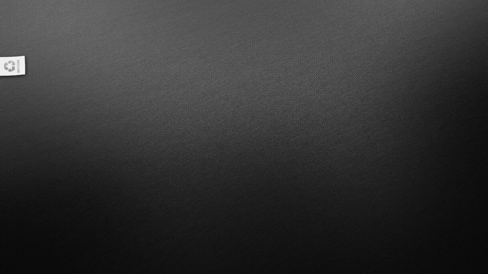 Знак переработки, черный фон