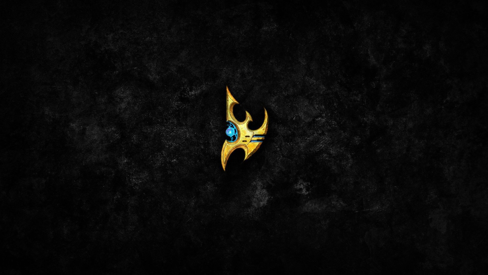 Символ из Starcraft II, черный фон