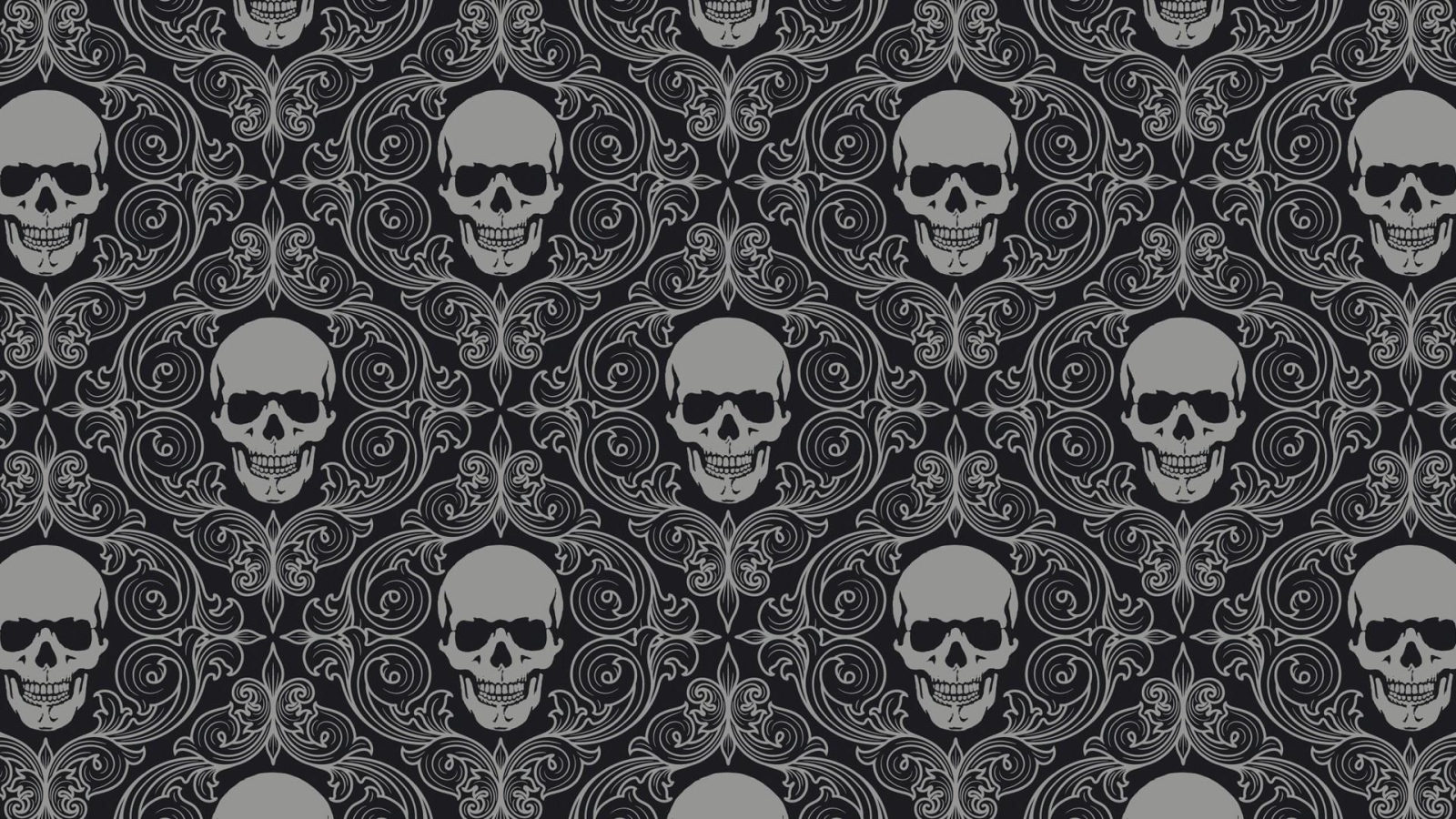 Фон из черепов в рамках