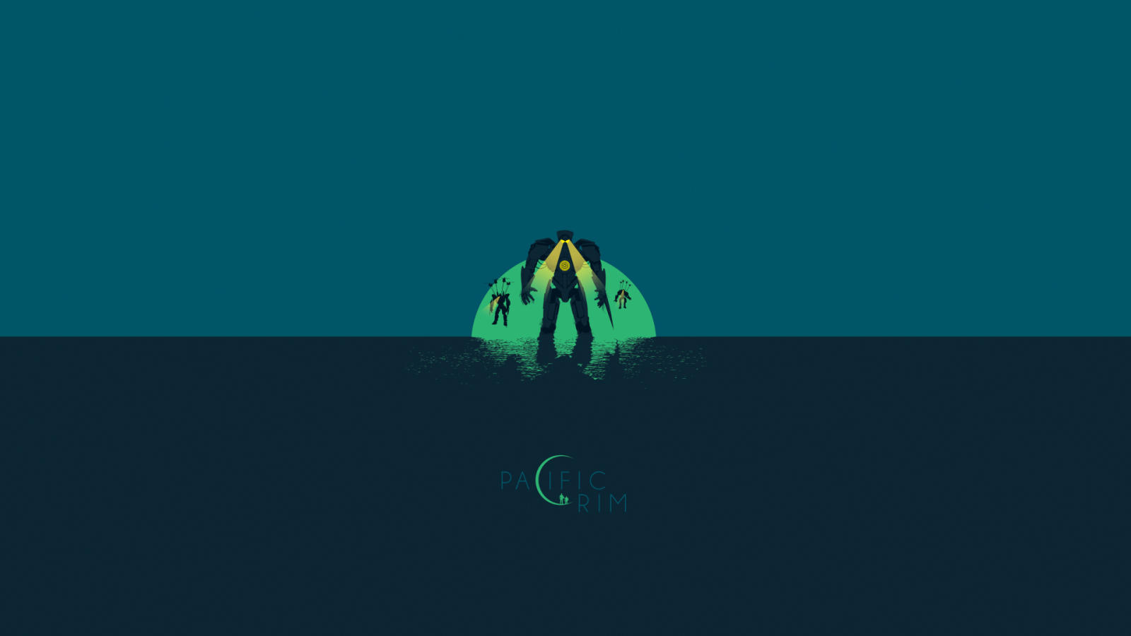 Фильм Тихоокеанский рубеж, синий фон