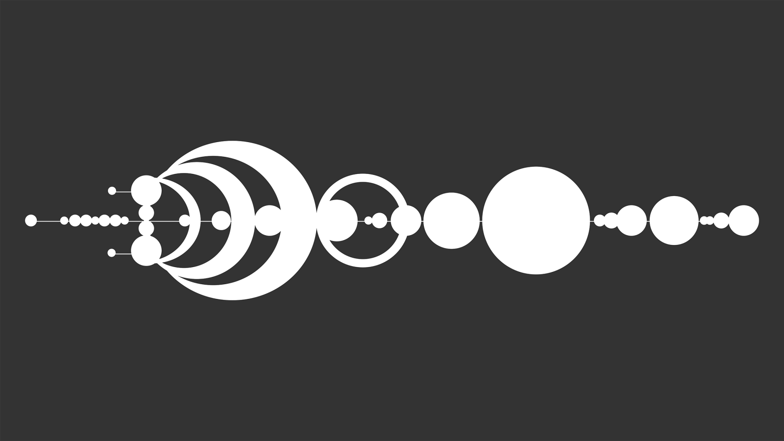 Геометрический орнамент, серый фон