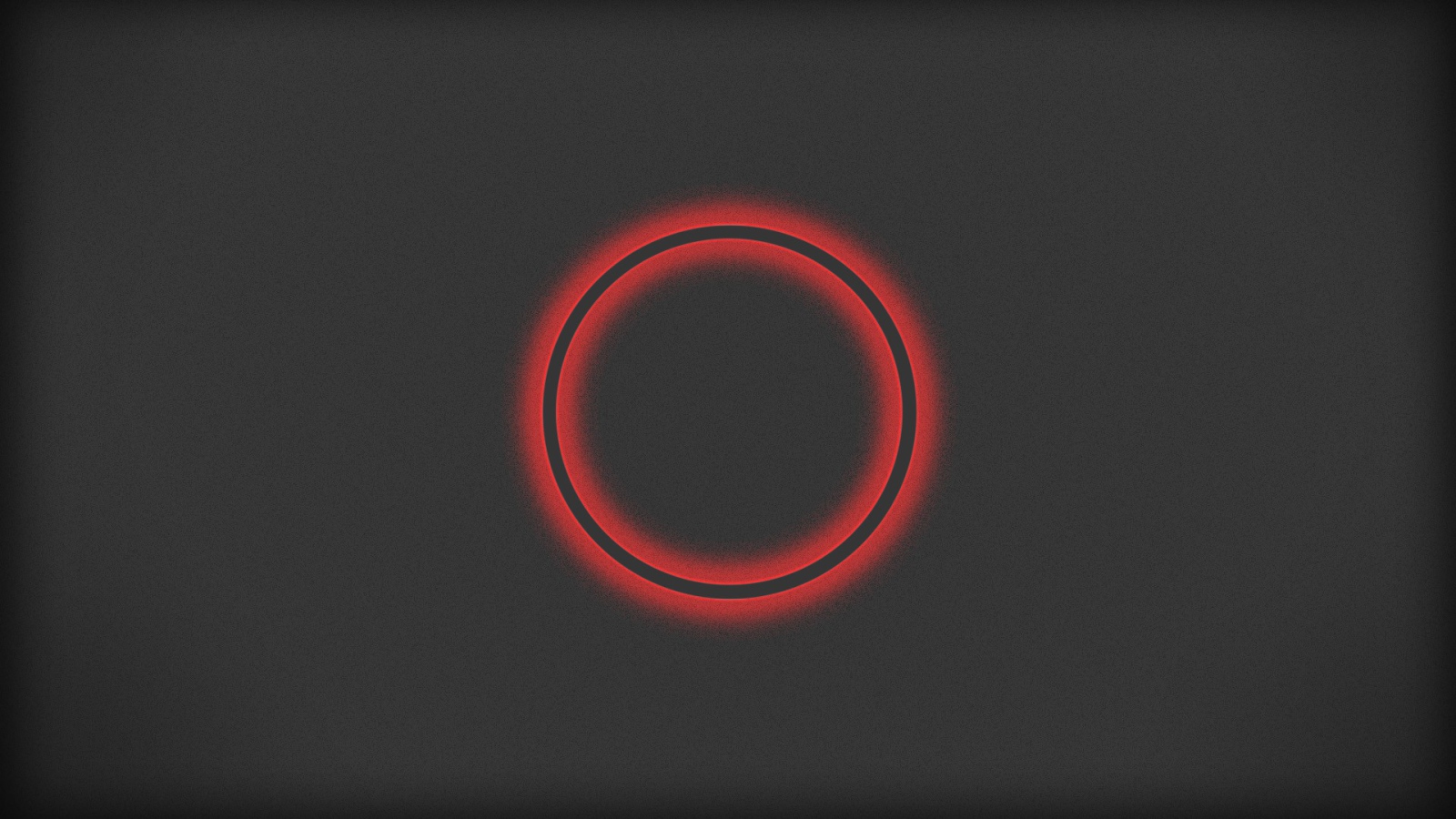 Красный круг на сером фоне